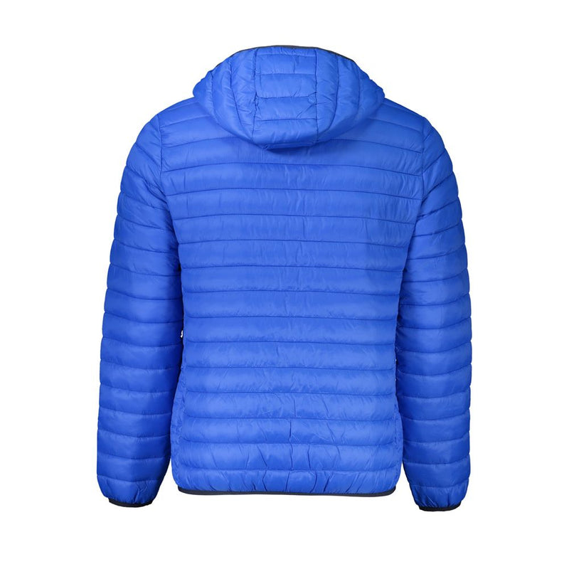 Blue Polyamide Men Jacket Cavalli Class