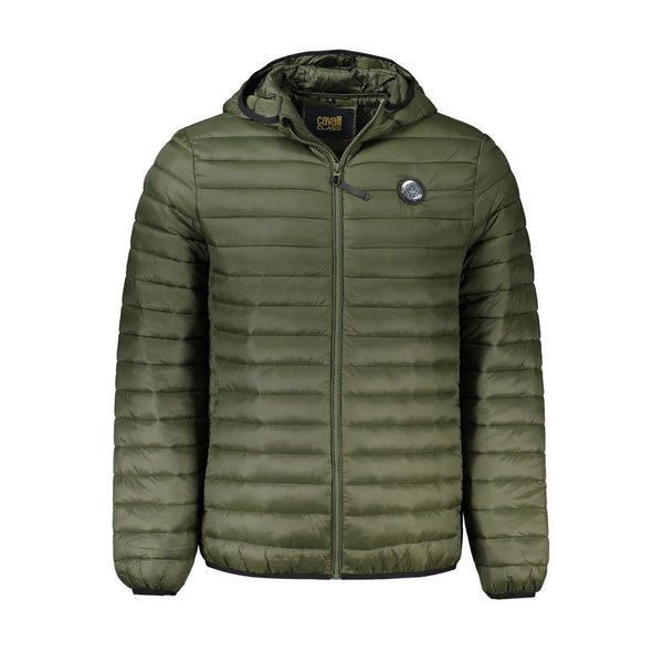 Green Polyamide Men Jacket Cavalli Class