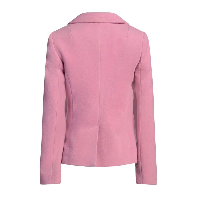 Pink Wool Jackets & Coat Dolce & Gabbana