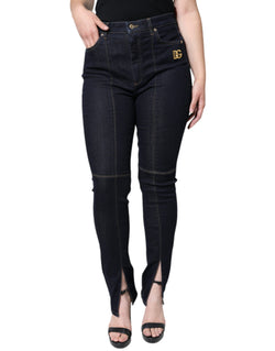 Black Cotton Blend Skinny Denim Jeans Dolce & Gabbana