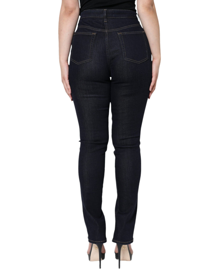 Black Cotton Blend Skinny Denim Jeans Dolce & Gabbana