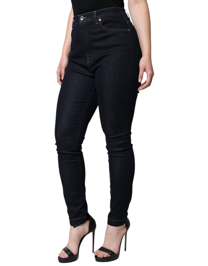 Black GRACE High Waist Skinny Denim Jeans Dolce & Gabbana