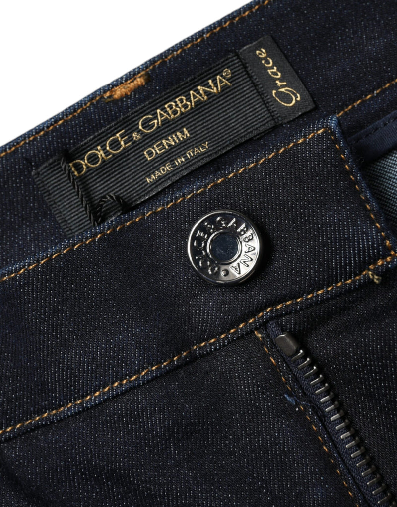 Black GRACE High Waist Skinny Denim Jeans Dolce & Gabbana