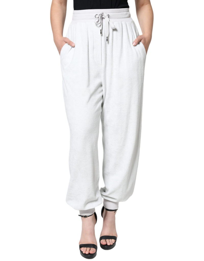 White Nylon Jogger Sweatpants Pants Dolce & Gabbana