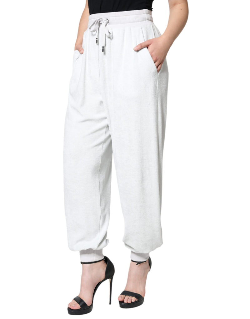 White Nylon Jogger Sweatpants Pants Dolce & Gabbana