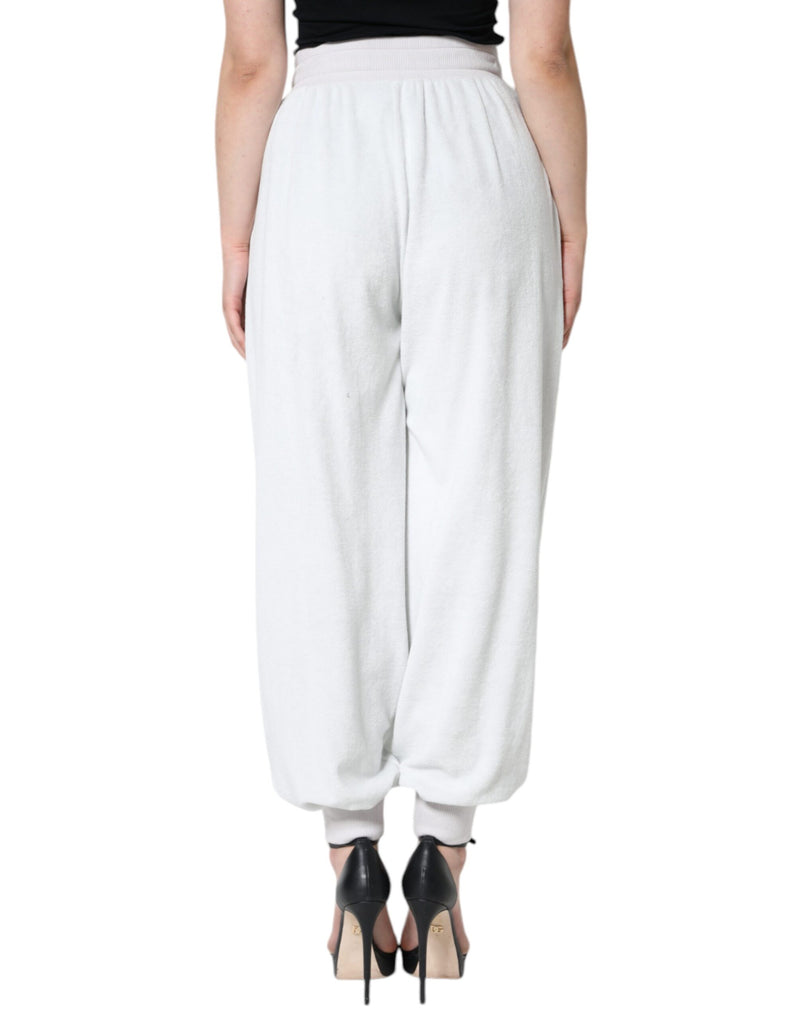 White Nylon Jogger Sweatpants Pants Dolce & Gabbana