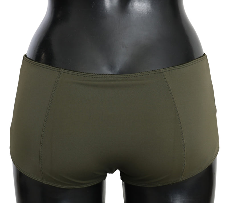 Olive Green Briefs Women's Boxer Lingerie Underwear John Galliano