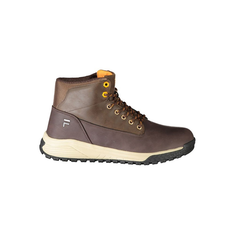 Brown Polyester Men Boot Fila