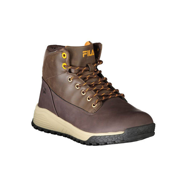 Brown Polyester Men Boot Fila