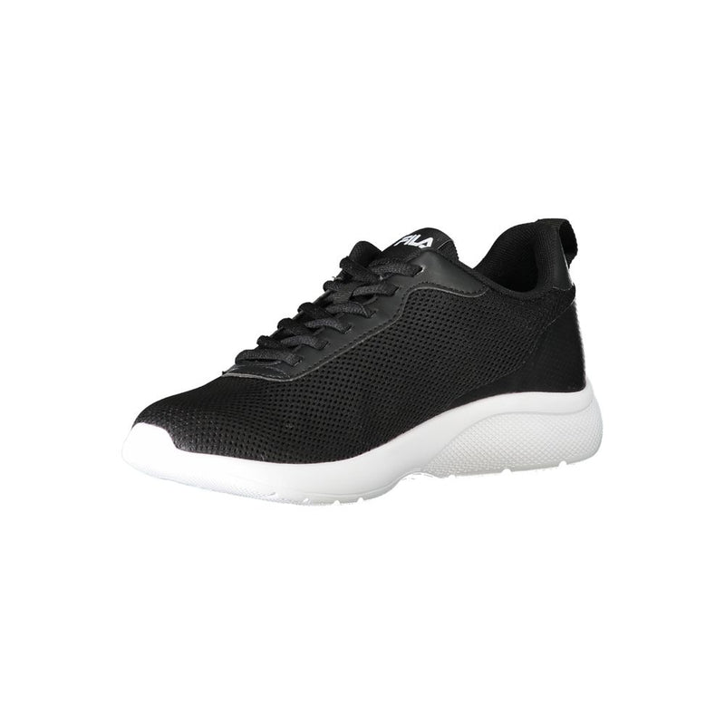 Black Polyester Women Sneaker Fila