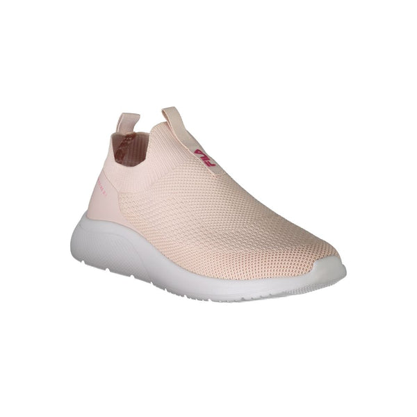 Pink Polyester Women Sneaker Fila