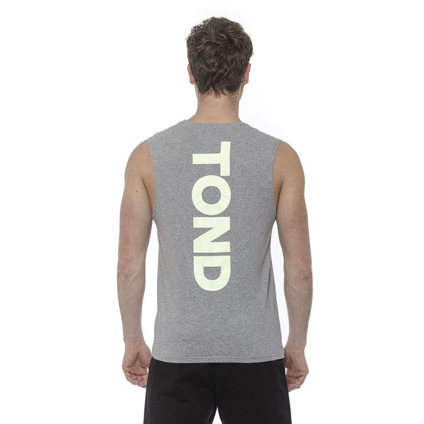 Gray Cotton Men Tank Top Tond