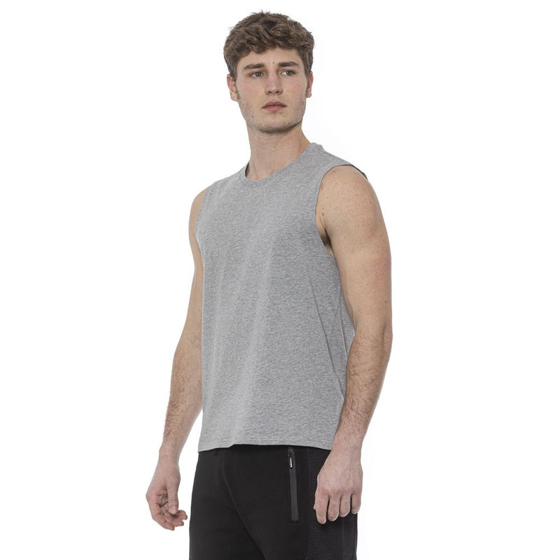 Gray Cotton Men Tank Top Tond