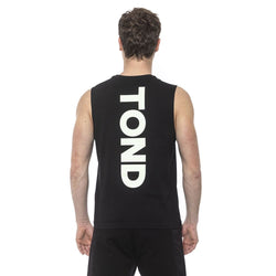 Black Cotton Men's Tank Top Tond