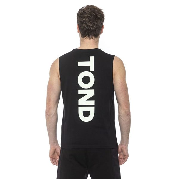 Black Cotton Men's Tank Top Tond