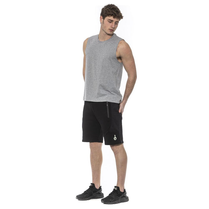 Gray Cotton Men Tank Top Tond