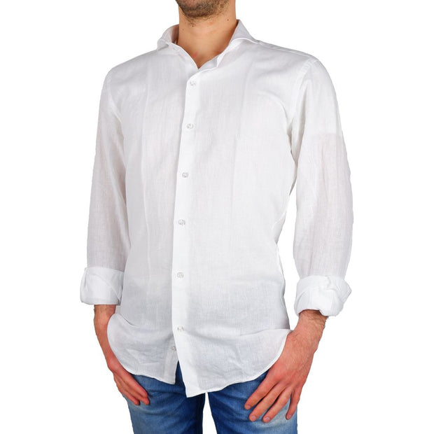 White Cotton Shirt Made in Italy