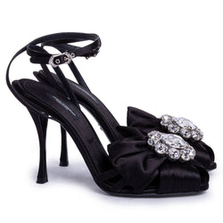 Black Leather Di Capra Sandal Dolce & Gabbana