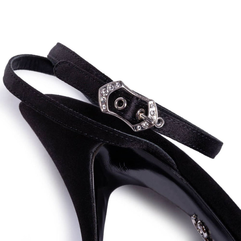 Black Leather Di Capra Sandal Dolce & Gabbana