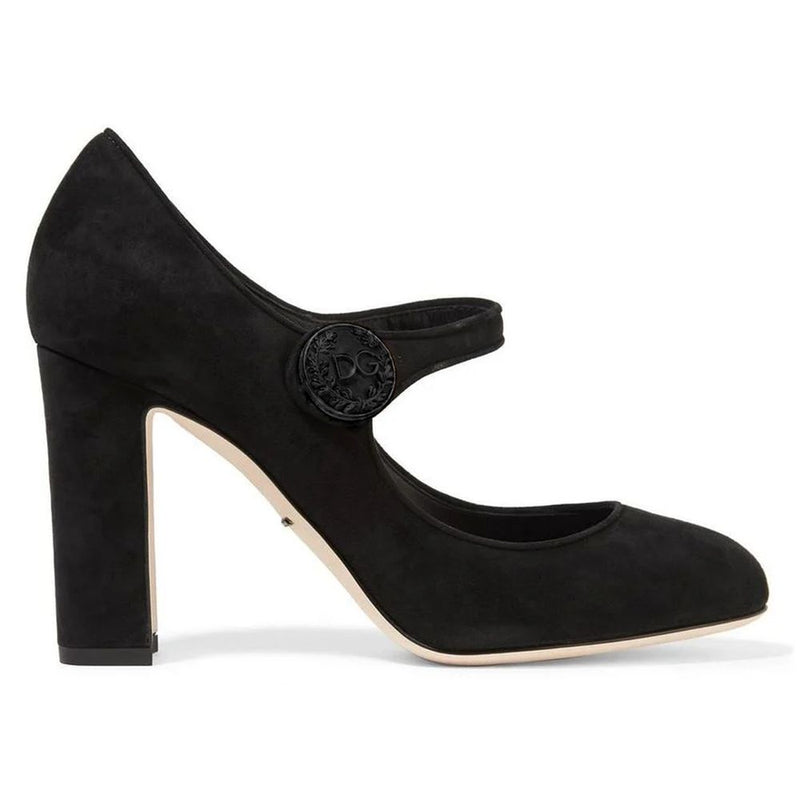 Black Leather Di Capra Pump Dolce & Gabbana