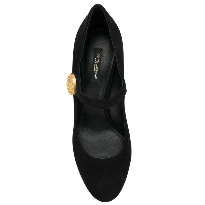 Black Leather Di Capra Pump Dolce & Gabbana