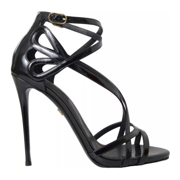 Black Leather Di Calfskin Sandal Dolce & Gabbana