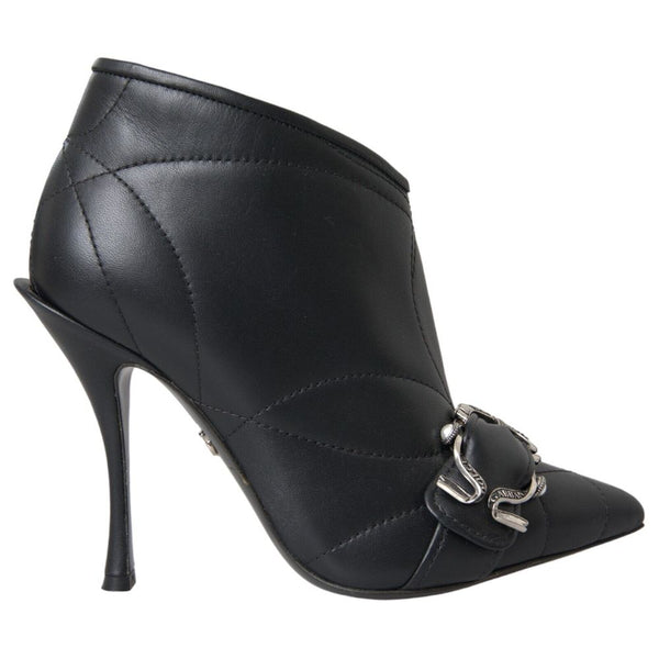 Black Leather Di Lambskin Boot Dolce & Gabbana