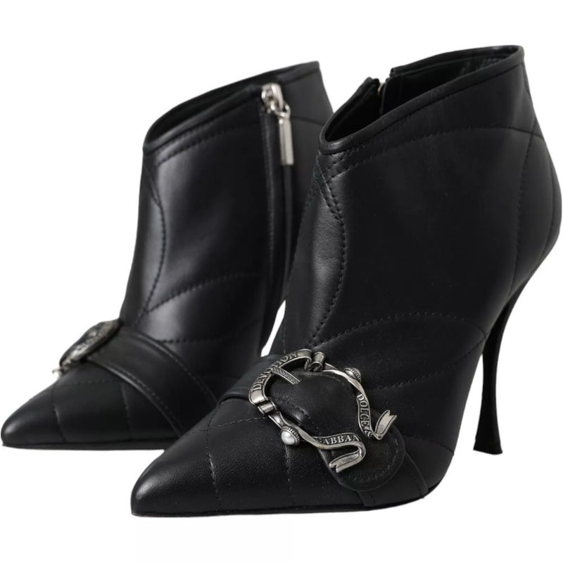 Black Leather Di Lambskin Boot Dolce & Gabbana