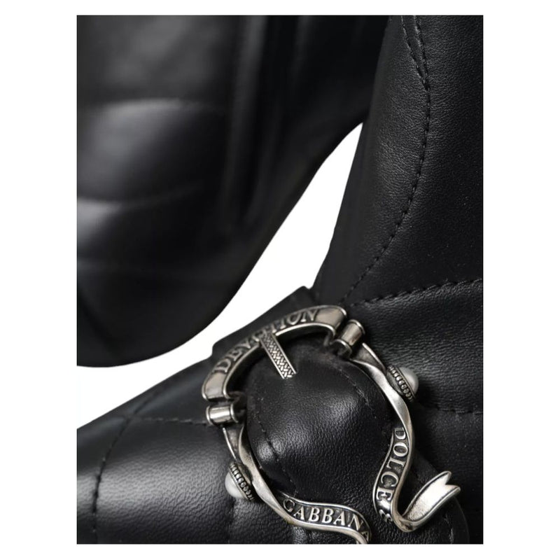 Black Leather Di Lambskin Boot Dolce & Gabbana