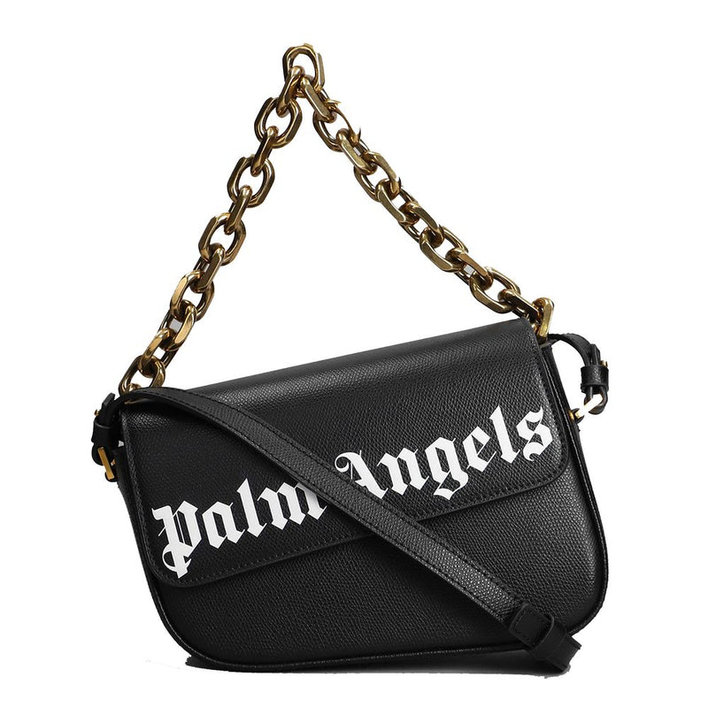 Black Leather Crossbody Bag Palm Angels