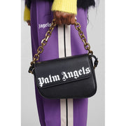 Black Leather Crossbody Bag Palm Angels