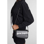 Black Leather Crossbody Bag Palm Angels