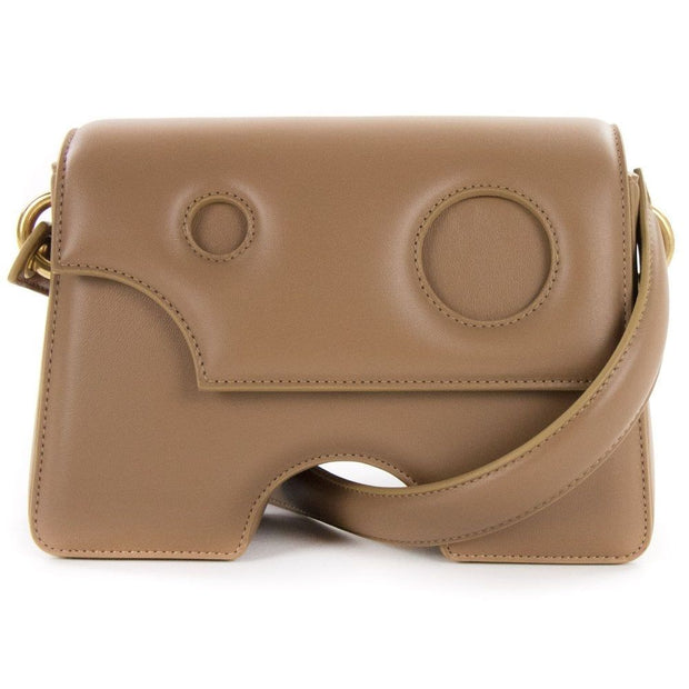 Brown Leather Crossbody Bag Off-White