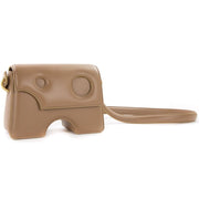 Brown Leather Crossbody Bag Off-White