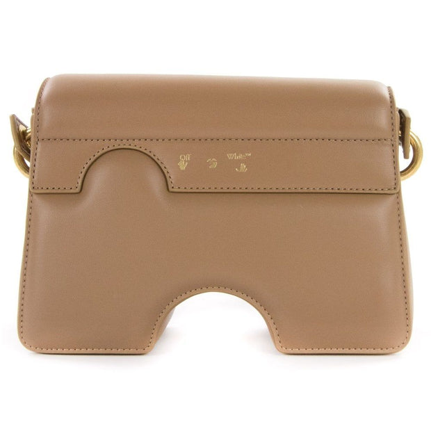 Brown Leather Crossbody Bag Off-White