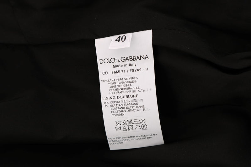 Chic Polka Dotted Wool Dress Dolce & Gabbana