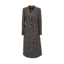 Brown Wool Jackets & Coat Dolce & Gabbana