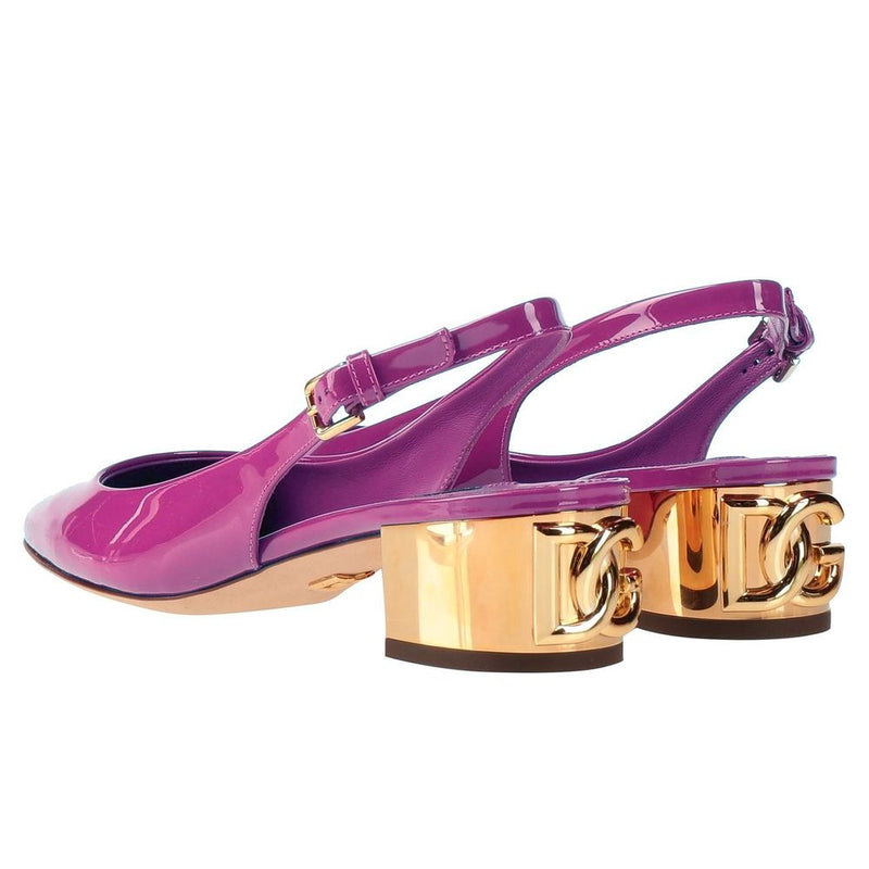 Purple Leather Di Calfskin Pump Dolce & Gabbana