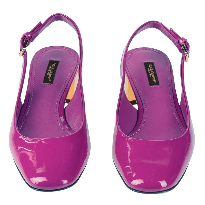 Purple Leather Di Calfskin Pump Dolce & Gabbana