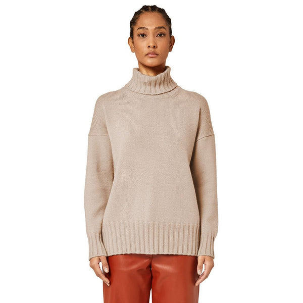 Beige Cashmere Sweater Alpha Studio