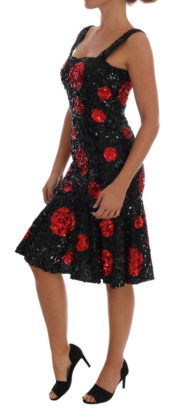 Elegant Polka Dotted Shift Dress Dolce & Gabbana