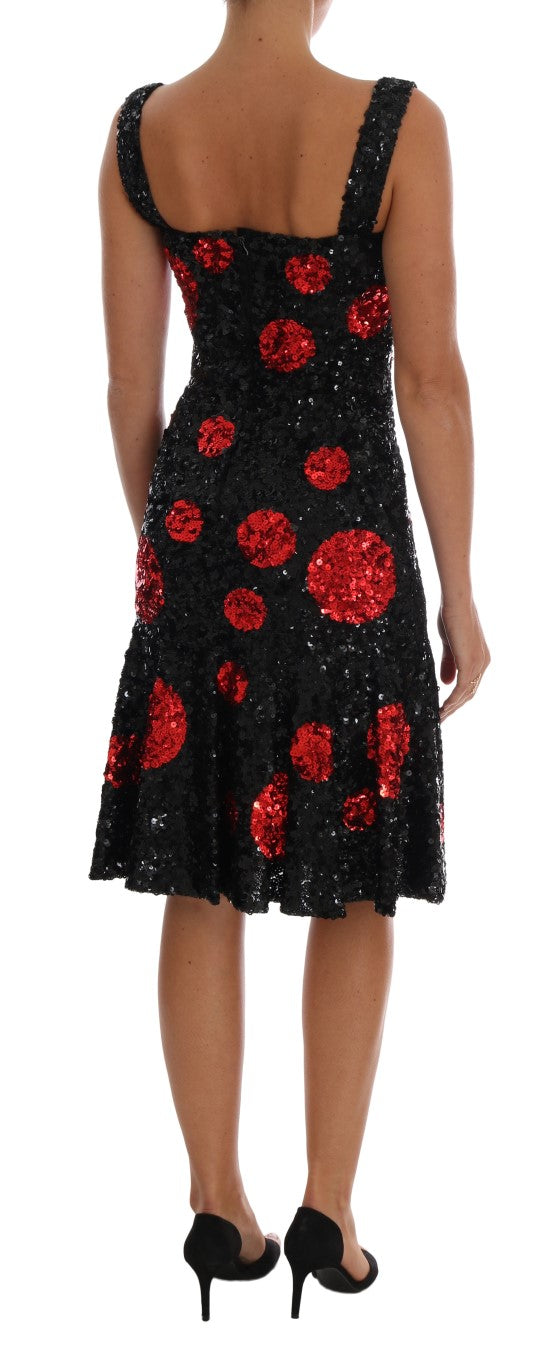 Elegant Polka Dotted Shift Dress Dolce & Gabbana