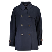 Blue Cotton Jackets & Coat Tommy Hilfiger