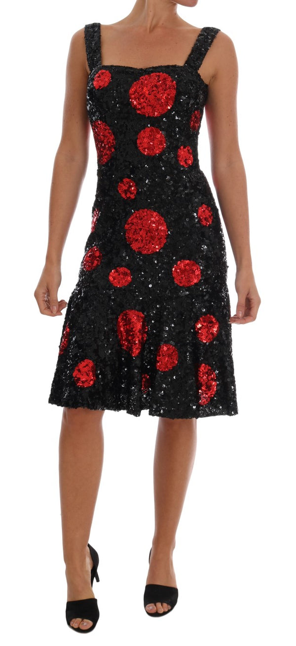 Elegant Polka Dotted Shift Dress Dolce & Gabbana