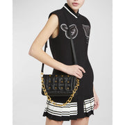 Black Leather Handbag Off-White