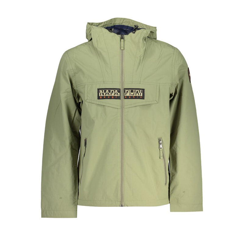 Green Polyester Jacket Napapijri