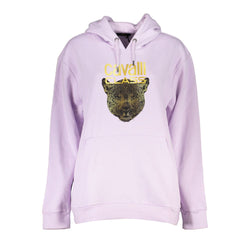 Purple Cotton Sweater Cavalli Class