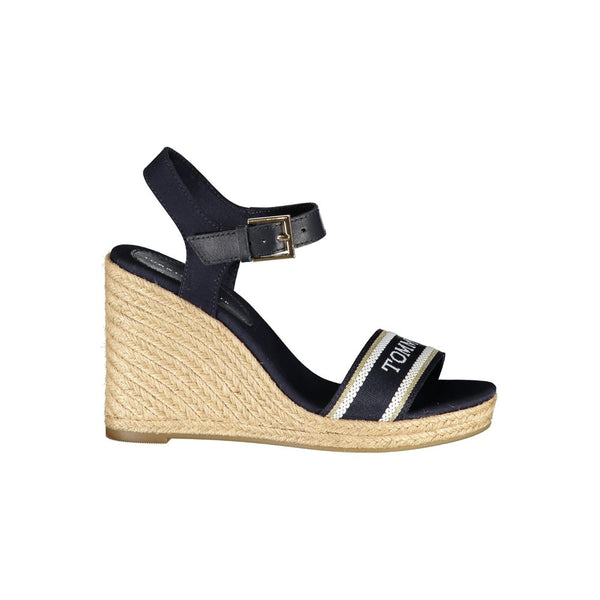 Blue Polyester Sandal Tommy Hilfiger