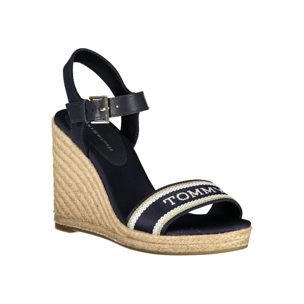 Blue Polyester Sandal Tommy Hilfiger