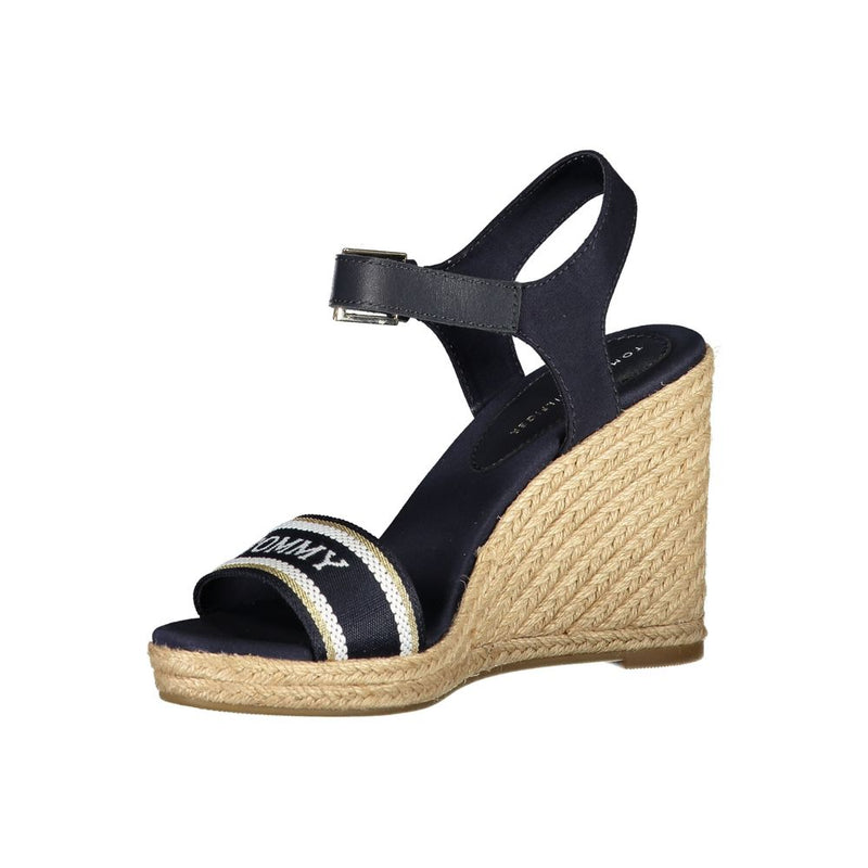 Blue Polyester Sandal Tommy Hilfiger